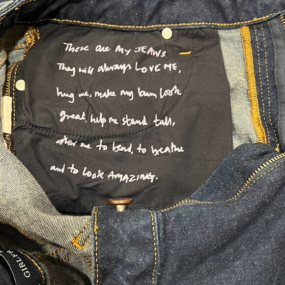 Bodin Denim Girlfriend Ankle Jeans, Dark Wash, 12R - Picture 6 of 10